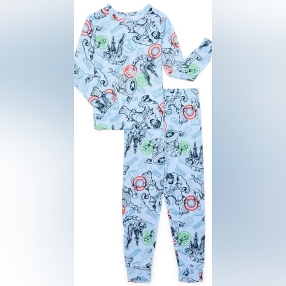 Avengers Boys Long Sleeve Top and Pants Pajama Set, 2-Piece, Size 4. BNWT! - Picture 1 of 6